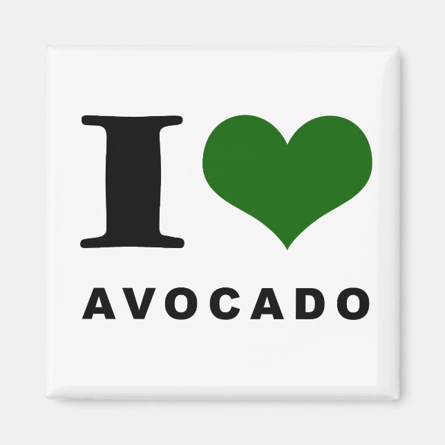 Imán Aguacate, me encanta el aguacate (Frente)