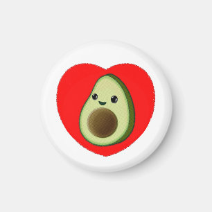 Imán Aguacate, Personalizado Bebé Cutáneo En El Corazón