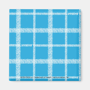 Imán Aguamarina de la tela escocesa