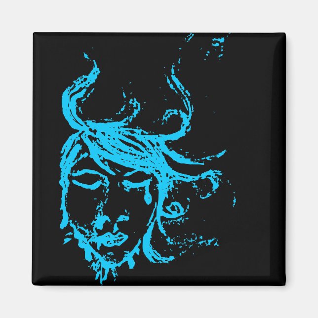 Imán aguas azules (Frente)