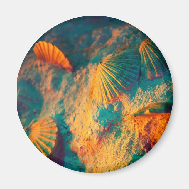 Imán Aguas marinas y arena (Frente)