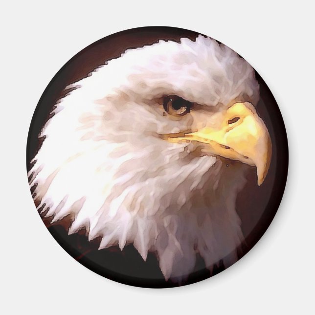 Imán Águila Americana del Águila Calva (Frente)