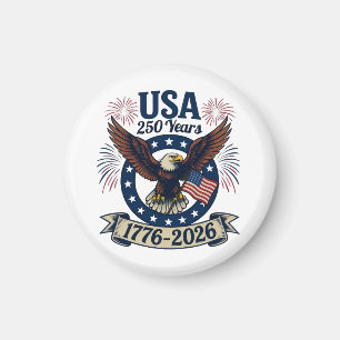 Imán Águila Americana Patriótica 250 Años 1776-2026