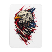 Águila Americana Patriótica Vintage 4 de Julio