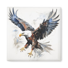 Águila calva de la bandera de Estados Unidos
