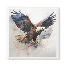 Águila calva de la bandera de Estados Unidos