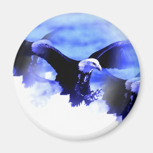 Imán Águila calva volando
