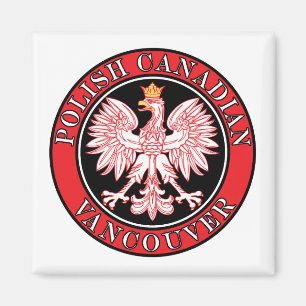 Imán Águila canadiense polaca de Vancouver