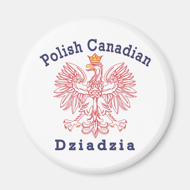 Imán Águila canadiense polaca Dziadzia (Frente)
