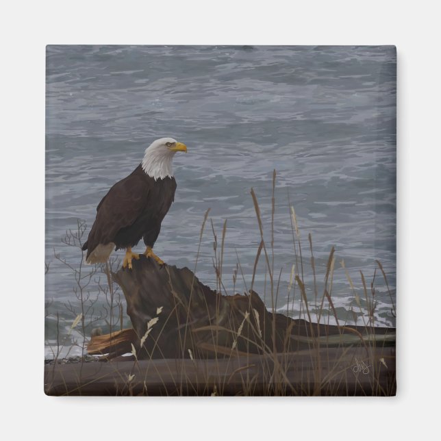 Imán Águila en South Beach (Frente)