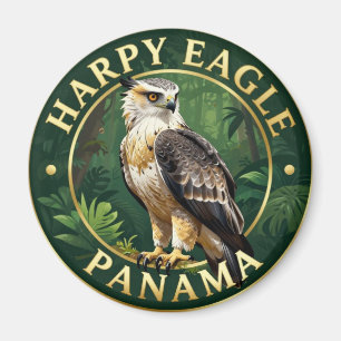 Imán 🦅 Águila Harpía Panamá Vida Silvestre Tropical