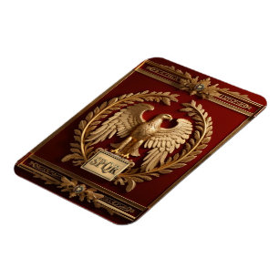 Imán Águila Imperial Romana Oromana sobre el Rojo No. 4