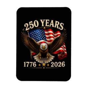 Imán Águila patriótica del 250 aniversario EE. UU.