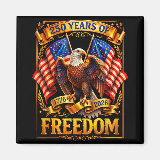 Imán Águila Patriótica Y Bandera 250 Años 1776-2026 4º