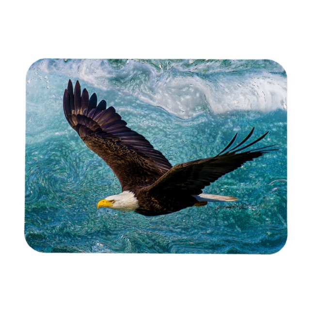 Imán Águila trepando sobre la tormenta (Horizontal)