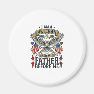 Imán Águila Veterano Como Mi Padre Antes Que Yo