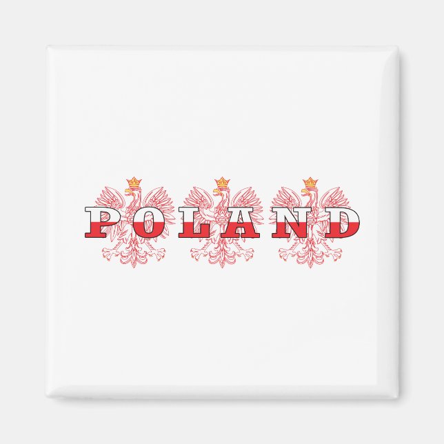 Imán Águilas rojas de Polonia (Frente)