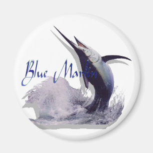 Imán aguja azul