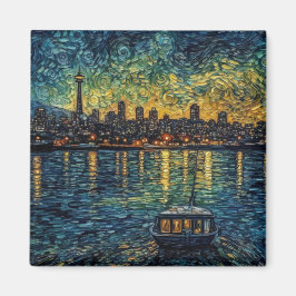 Imán Aguja del espacio de asientos al estilo van Gogh