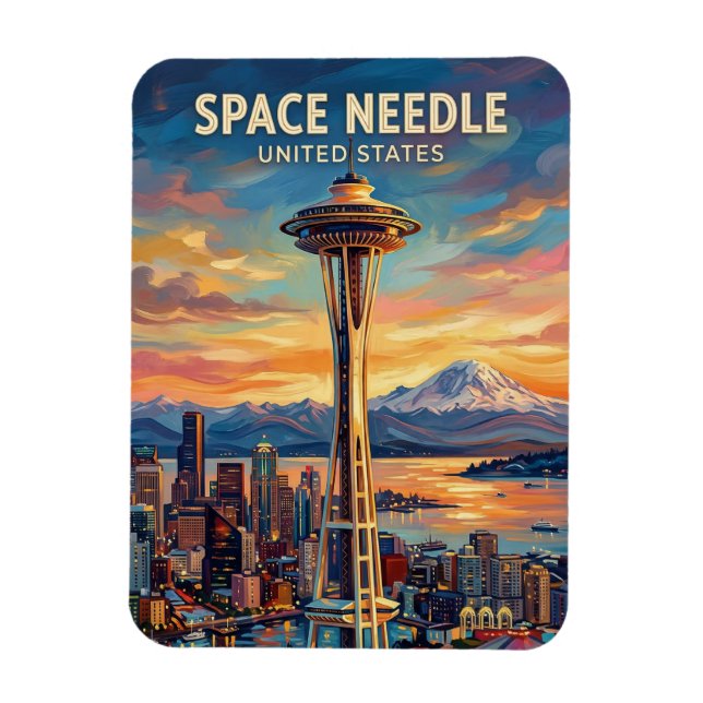 Imán Aguja Espacial Estado de Washington (Vertical)