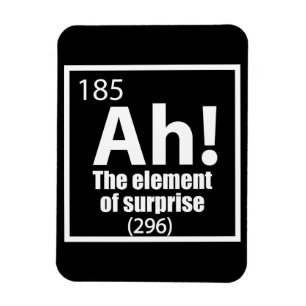 Imán ¡Ah! El elemento del Chiste de la química sorpresi