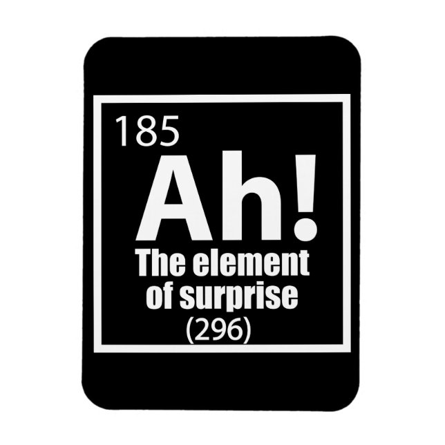 Imán ¡Ah! El elemento del Chiste de la química sorpresi (Vertical)