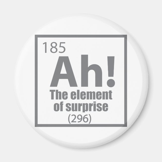 Imán ¡Ah! El elemento del Chiste de la química sorpresi (Frente)