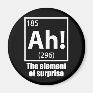 Imán ¡Ah! El elemento del Chiste de la química sorpresi