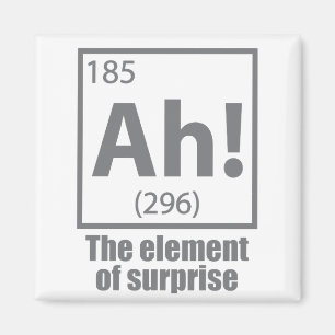 Imán ¡Ah! El elemento del Chiste de la química sorpresi