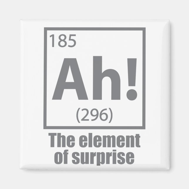 Imán ¡Ah! El elemento del Chiste de la química sorpresi (Frente)