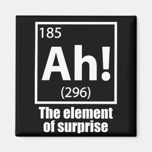Imán ¡Ah! El elemento del Chiste de la química sorpresi