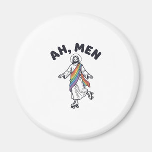 Imán Ah Hombres Patinaje En Línea Fe Diseño Vectorial_1