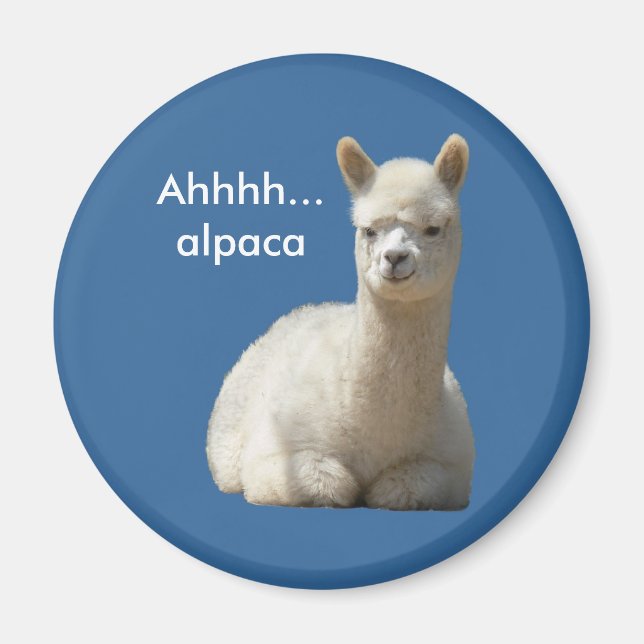 Imán Ahhhh Alpaca Magnet (Frente)
