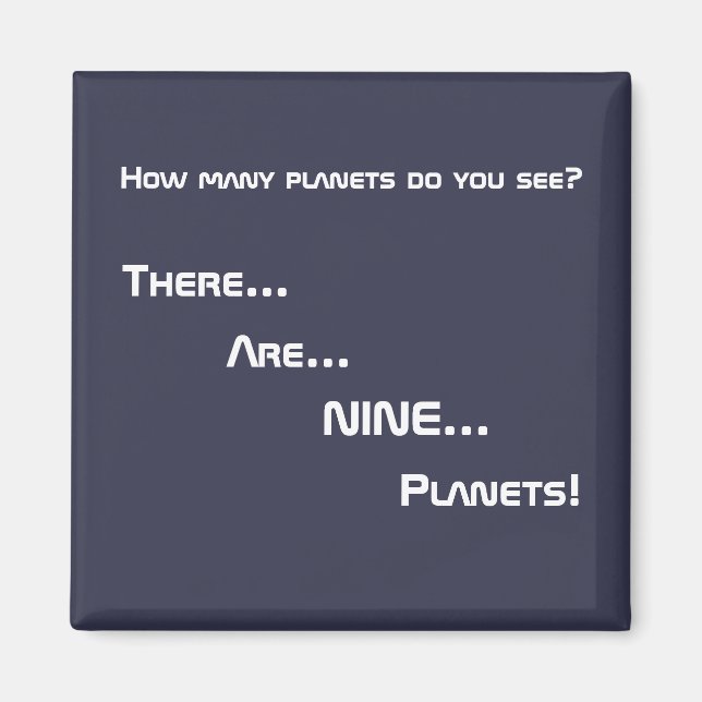 Imán Ahí... Son... Nueve... ¡Planetas! (Frente)