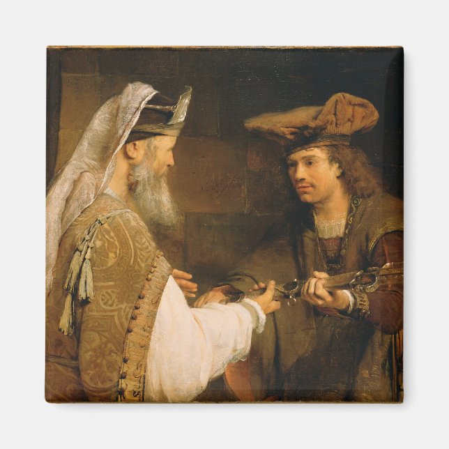 Imán Ahimelec dio la espada de Goliat a David (Frente)