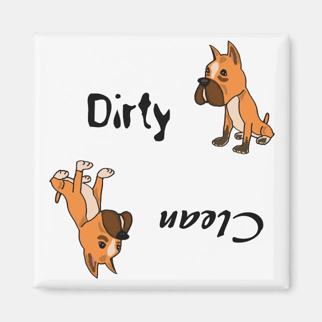 Imán AHL- Dirty Paws Boxer Magnet (Frente)