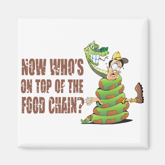 Imán Ahora quién está en la cima de la cadena alimentic (Frente)