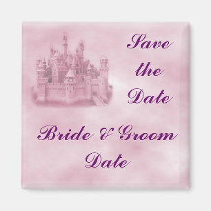 Imán Ahorre a la princesa Wedding Magnets de la fecha