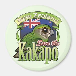 Imán Ahorre el Kakapo de Nueva Zelanda