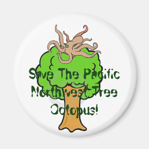 Imán ¡Ahorre el pulpo del árbol!