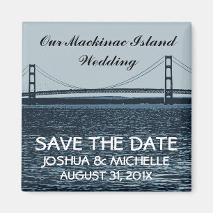 Imán Ahorre la boda de la isla de Mackinac de la fecha
