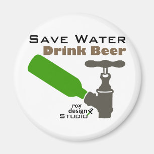 Imán Ahorre la cerveza de la bebida del agua