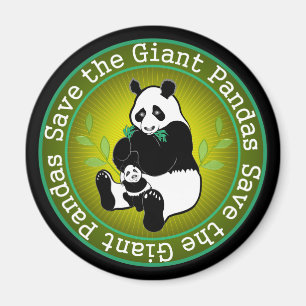 Imán Ahorre las pandas gigantes