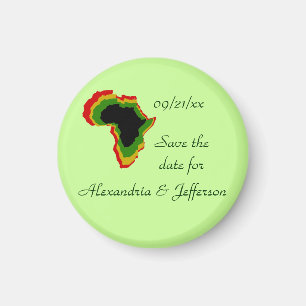 Imán "Ahorre los colores del africano de la cacerola de