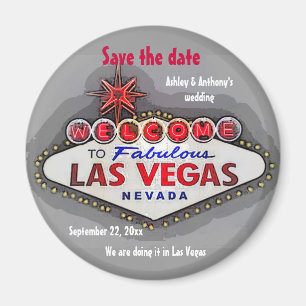 Imán Ahorre los gris plateados de Las Vegas de la fecha
