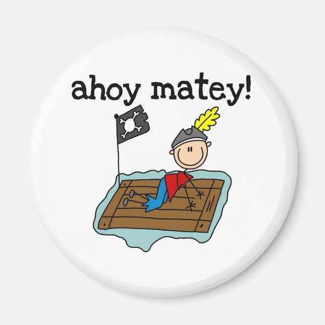 Imán Ahoy Matey Pirata (Frente)