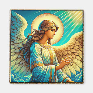 Imán AI hermoso efecto expresionista de ángel