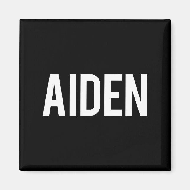 Imán Aiden - Cool New Funny Name Fan Gift Tee  (Frente)