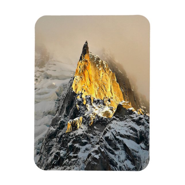 Imán Aiguille des Deux Aigles amanecer, Chamonix (Vertical)