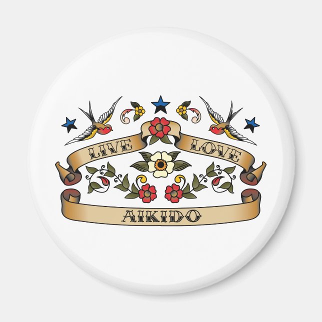 Imán Aikido de amor vivo (Frente)